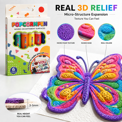🔥Last Day 50% OFF 🖍️🎁🔮Magic Pen – Draw 3D with one stroke!🎄 DIY Bubble Popcorn Drawing Pens🔥🪄