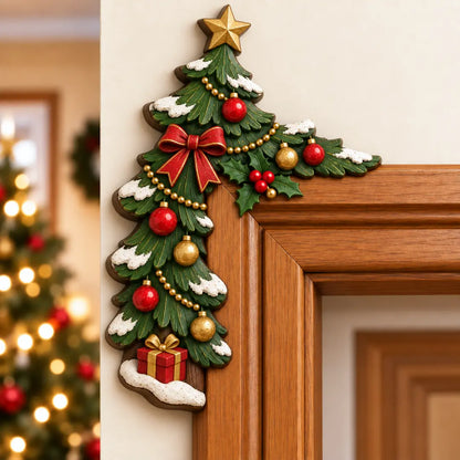 🎅 Christmas Peekaboo Door Frame Decor | Festive Corner Holiday Accent