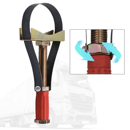 Remove Stuck Oil Filters Easily – Universal Adjustable Strap Wrench for Cars & Trucks