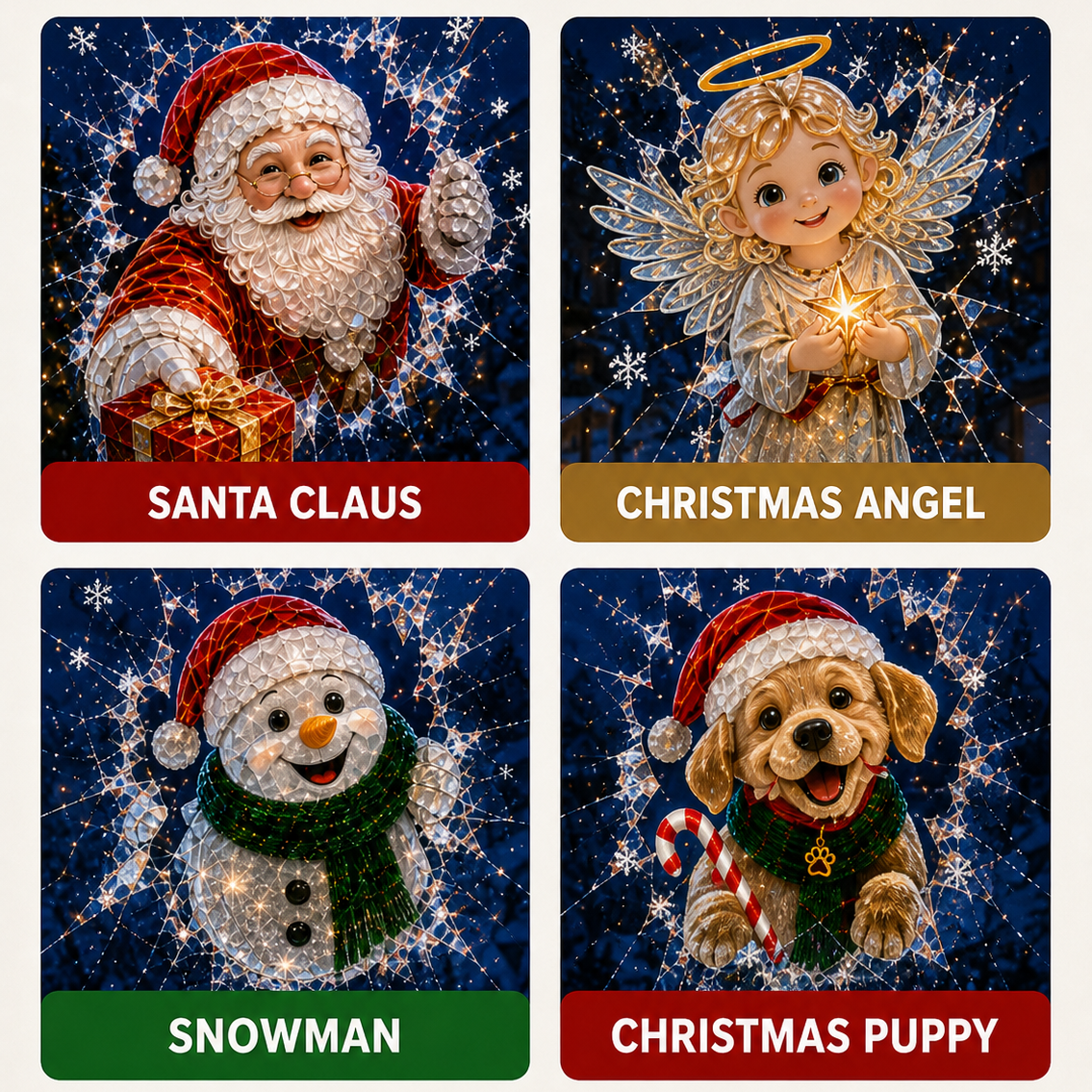 😍Santa Claus window stickers