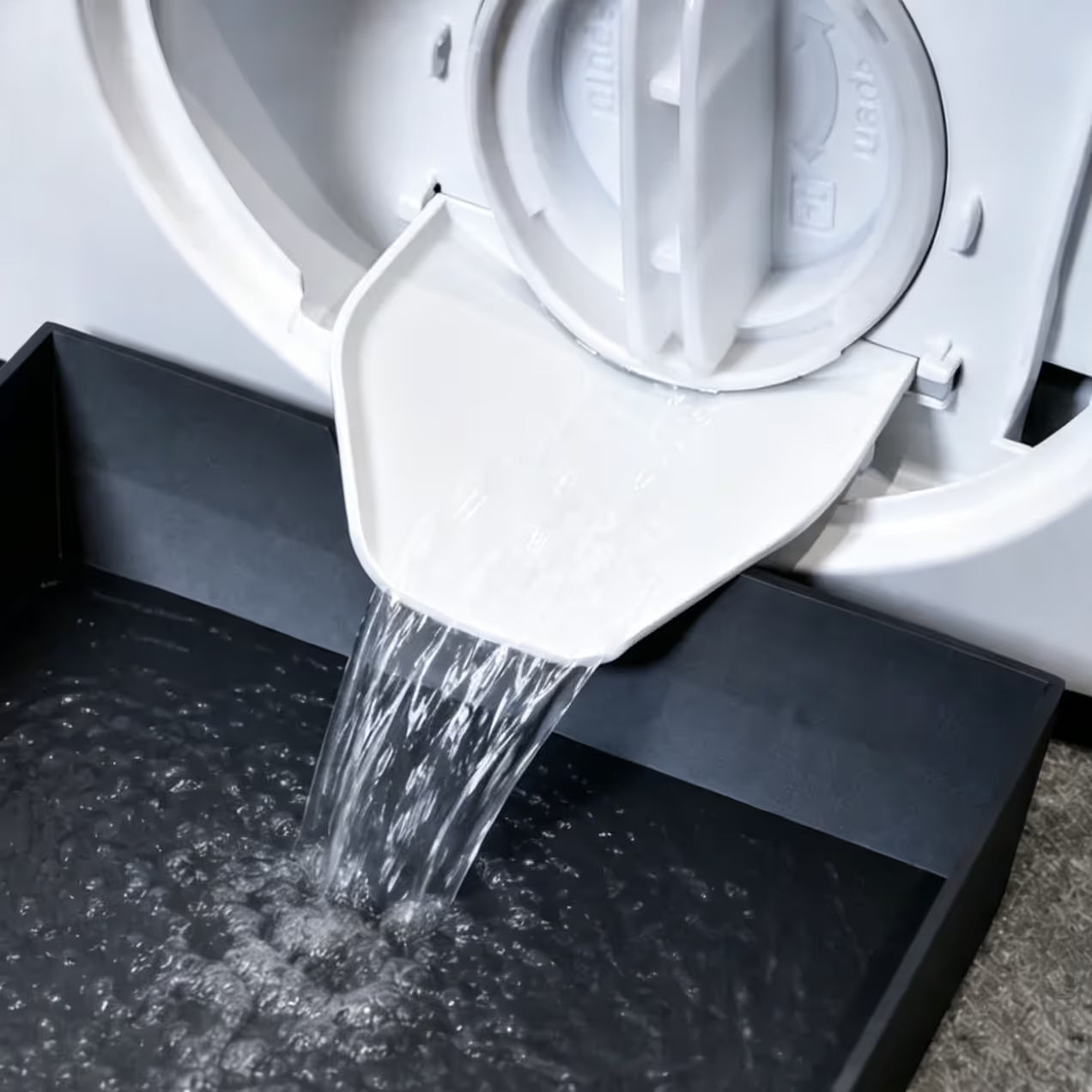Prevents Water Overflow on the Laundry Floor✨Washing Machine Maintenance Water Catch Tray