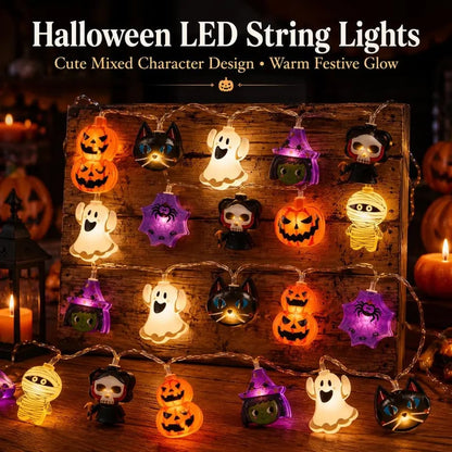 Halloween LED lanterns - Death God, Black Cat, Pumpkin Lantern String