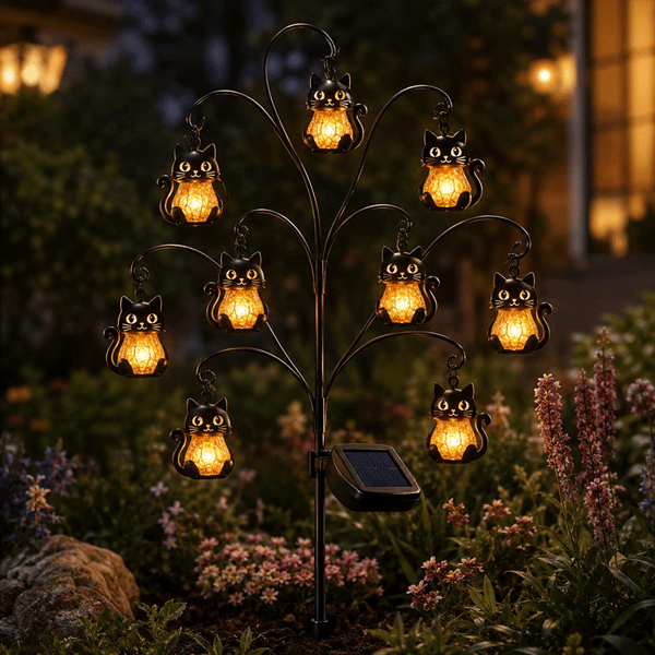 🎃 Halloween Solar Tree Stump Light