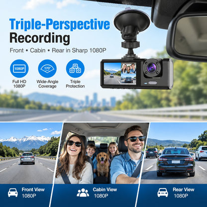 360° Protection Dash Cam: Never Drive Blind Again! 🚗🛡️