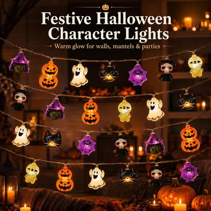 Halloween LED lanterns - Death God, Black Cat, Pumpkin Lantern String