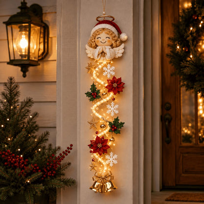 ⏳ Last day! 49% OFF – 🎅MerryCascade™ Glowing Christmas Door Hanger