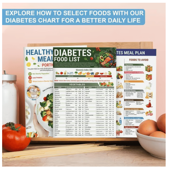 🎁 3 Count Diabetes Food List & Meal Planner