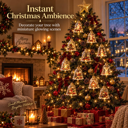 🎄 Lighted Christmas Bell Ornament Collection