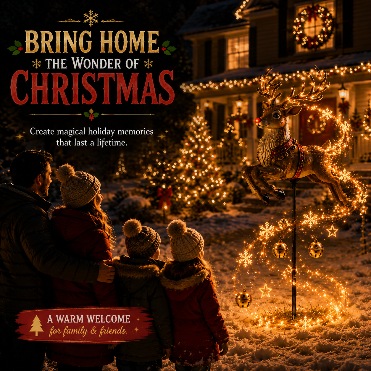 🎄49% OFF🎄✨ Christmas Magic Garden Collection-Transform Your Yard Into A Winter Wonderland With Enchanted Flowing Lights