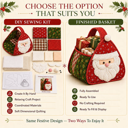 🎄Christmas Character Quilted Carry Basket