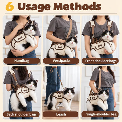 🐱2-in-1 Portable Breathable Pet Carrierk