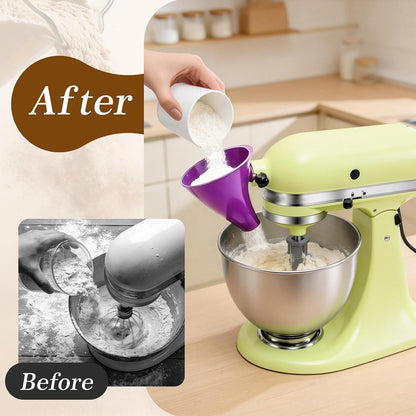 🔥LAST DAY 48% OFF - ✨Flour Funnel for Kitchen Aid Stand Mixer
