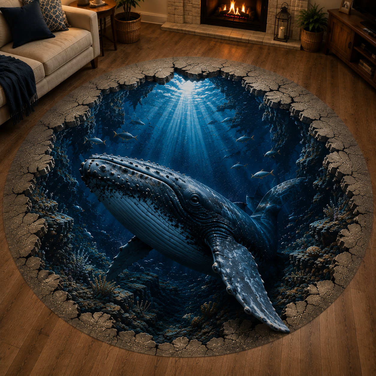 ✨🐋50% OFF Ocean Portal Illusion Rug™ - 🌊A Realistic 3D Ocean World Beneath Your Feet