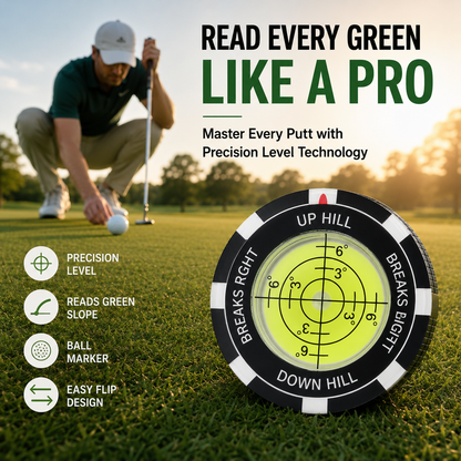 🏌️‍♂️⛳High-Precision Golf Green Reader – Portable Putting Slope Level Training Tool