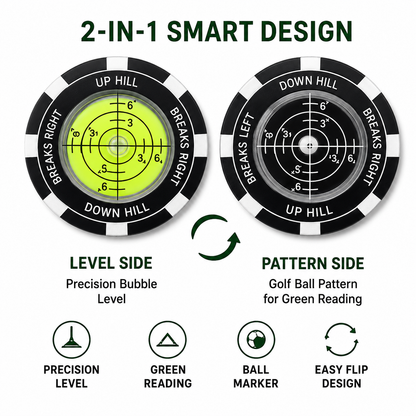 🏌️‍♂️⛳High-Precision Golf Green Reader – Portable Putting Slope Level Training Tool