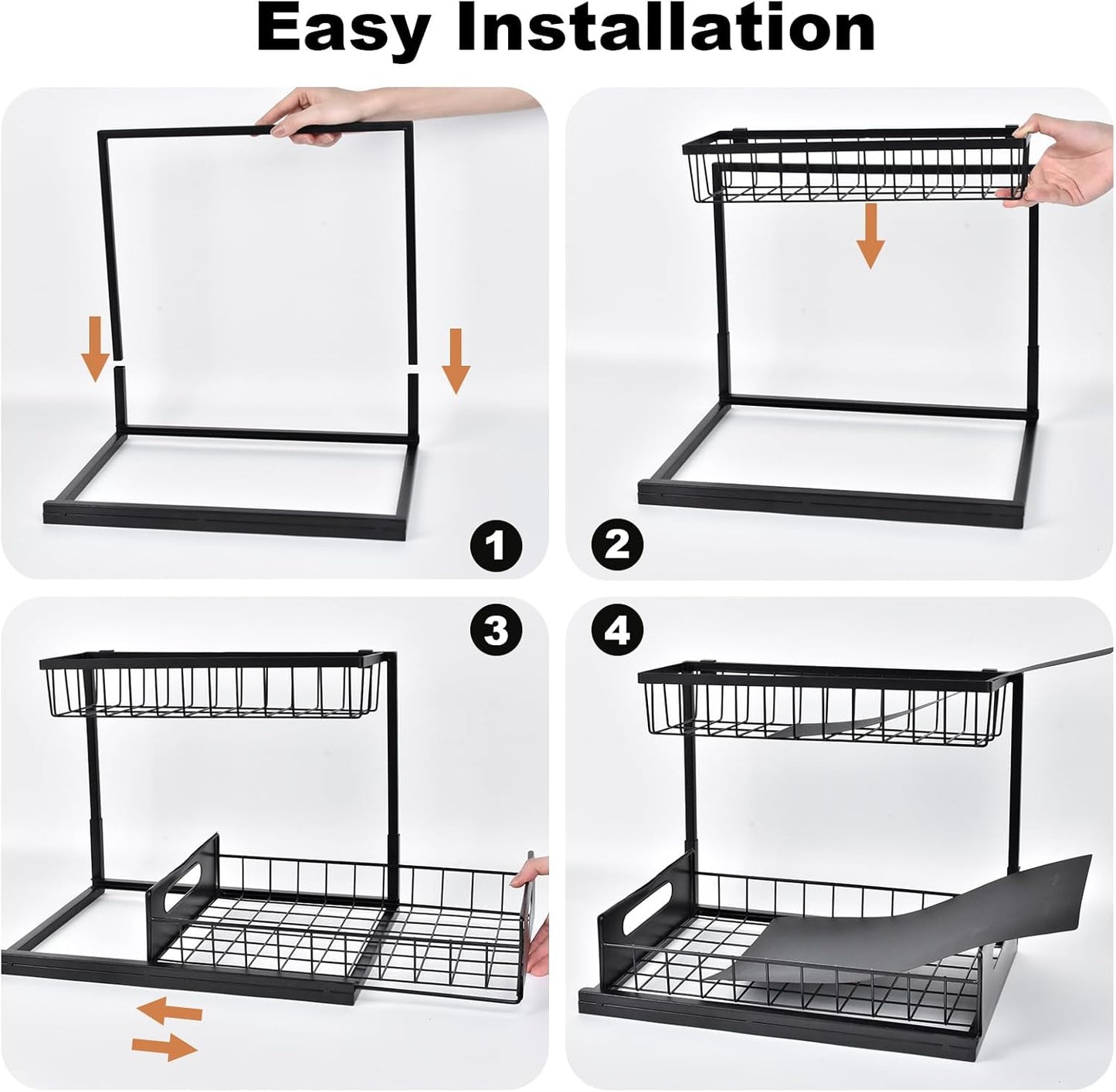 🔥 Last Day 49% OFF - Under Sink Organizer,Gift for Mother
