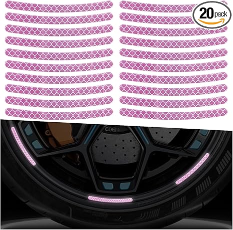 20PCS Car Wheel Stripe Reflective Stickers