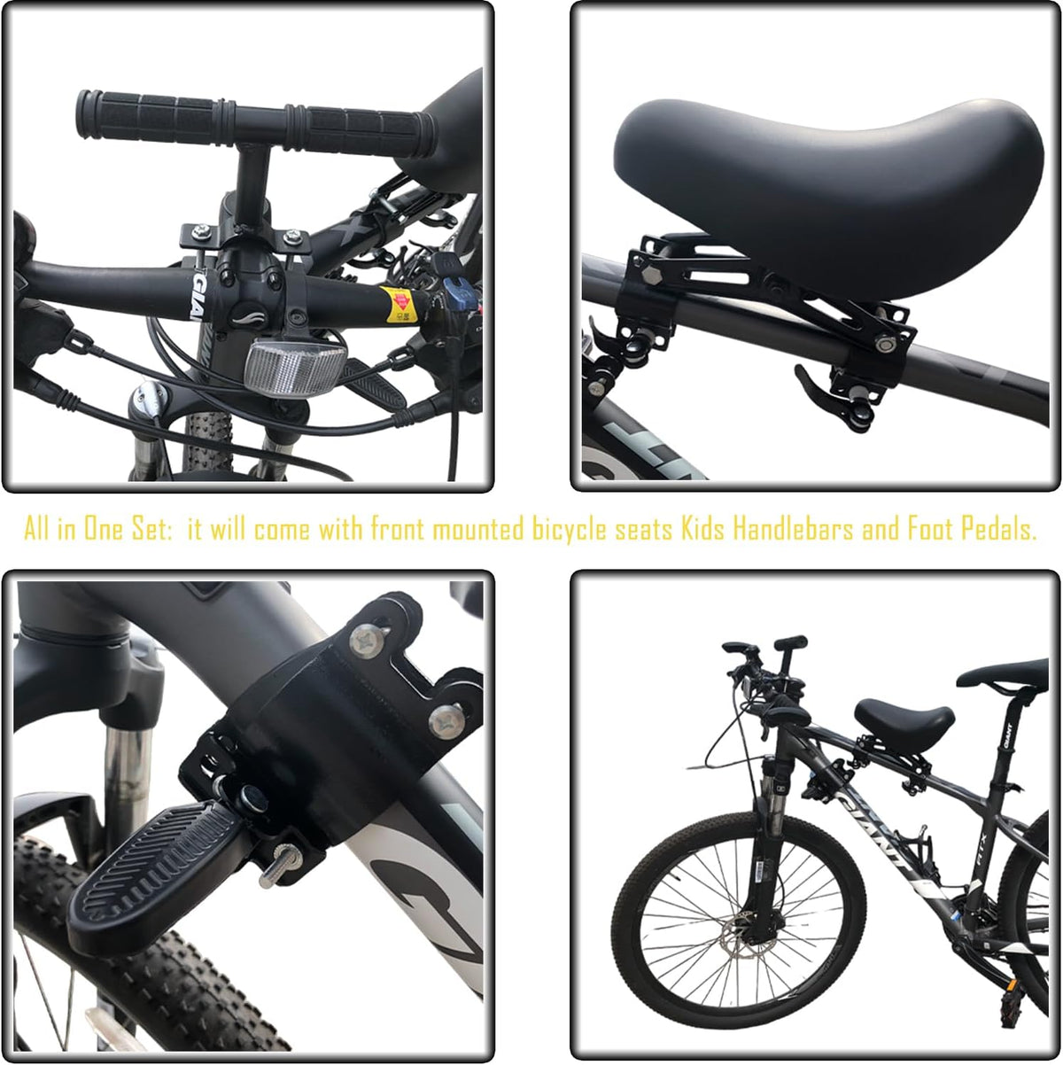 Front-Mounted Kids Bike Seat 🚲👶 – Safe & Comfortable Parent-Child Bike Seat