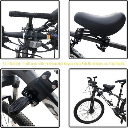 Front-Mounted Kids Bike Seat 🚲👶 – Safe & Comfortable Parent-Child Bike Seat