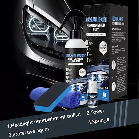 Car Headlight Restoration Polish Kits