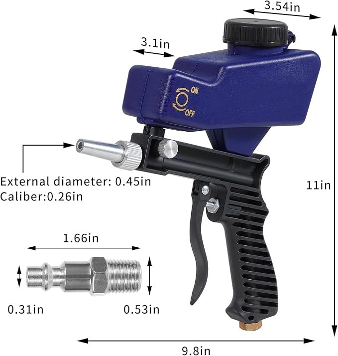 Sand Blaster Gun Kit for Air Compressor
