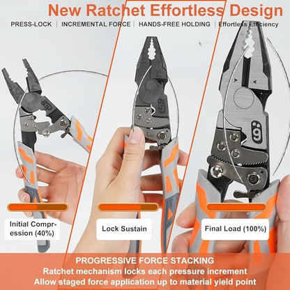Ratchet Wire Plier - Cutting Pliers for Wire-Steel and Matel Wires