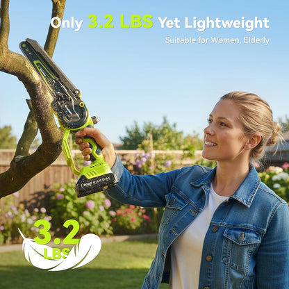 🔥Summer Sale🌳2-in-1 Mini Chainsaw – Cordless Electric Pruning Saw