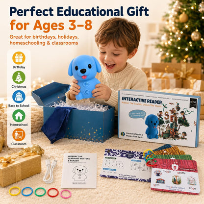 Phonics Learning Toy with Reader Dog, 148 Pages, 90 Stickers, Ages 3-8