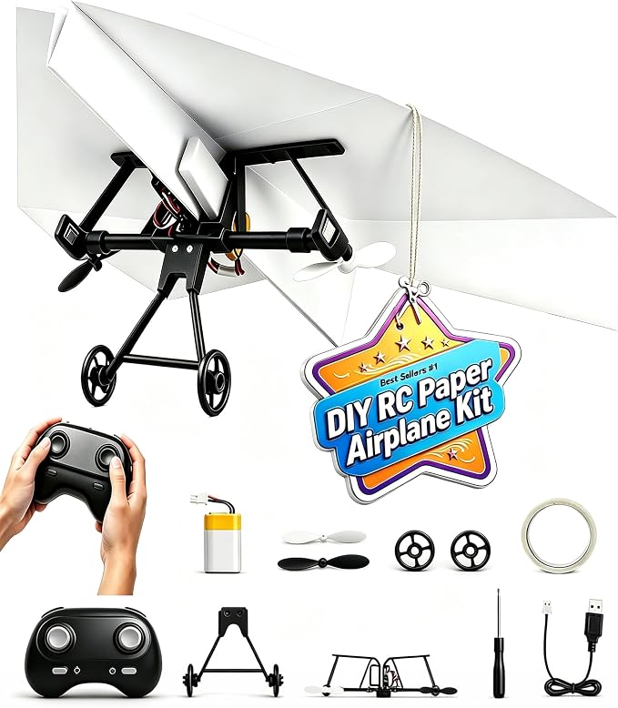 RC Paper Airplane Kit, DIY RC Plane for Hobbyists