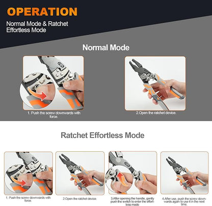 Ratchet Wire Plier - Cutting Pliers for Wire-Steel and Matel Wires
