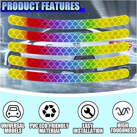 20PCS Car Wheel Stripe Reflective Stickers