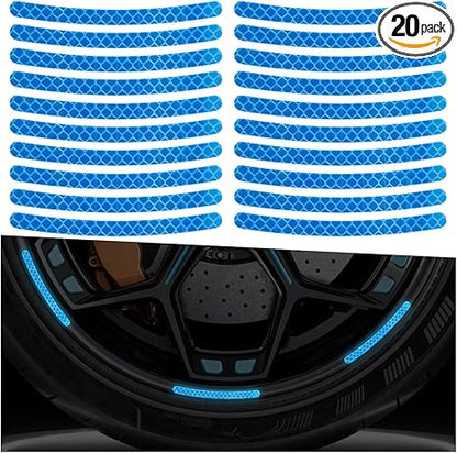 20PCS Car Wheel Stripe Reflective Stickers
