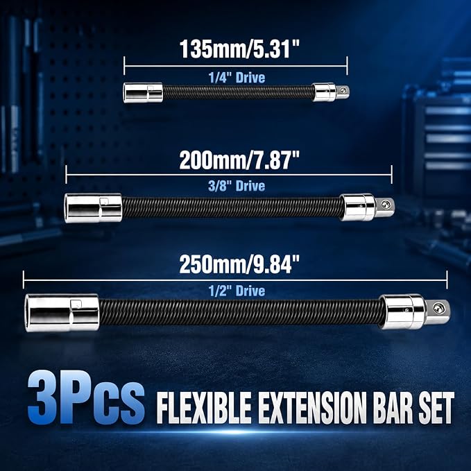 3Pcs Flexible Socket Extensions Cable