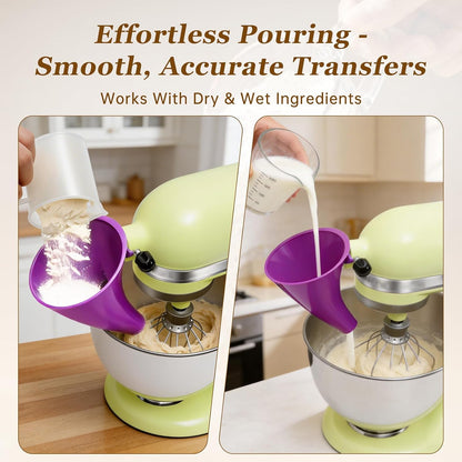🔥LAST DAY 48% OFF - ✨Flour Funnel for Kitchen Aid Stand Mixer