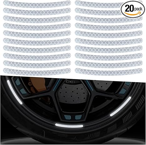 20PCS Car Wheel Stripe Reflective Stickers