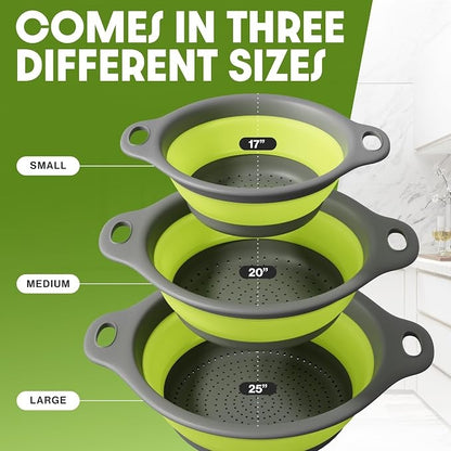 4-Pack Collapsible Colanders