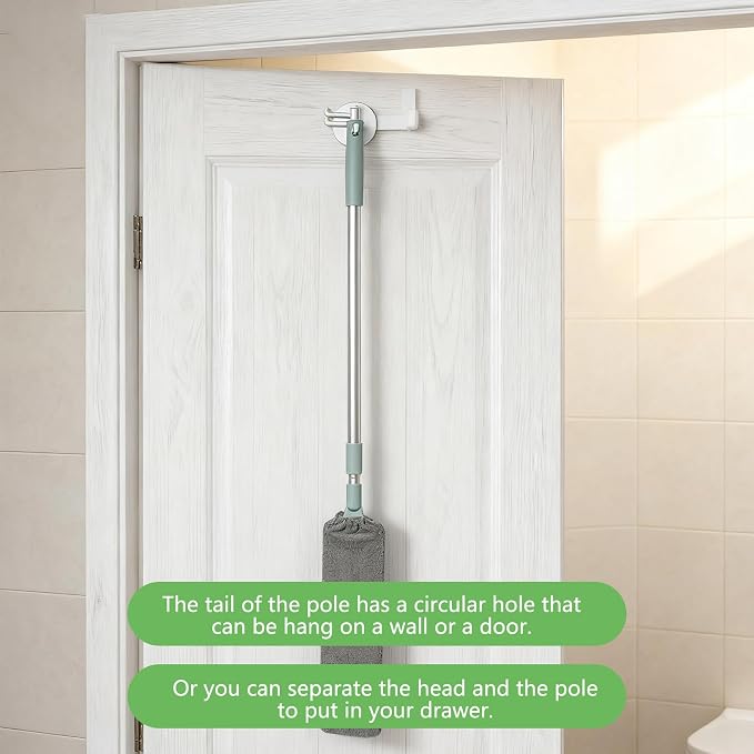 Multifunction Retractable Microfiber Dust Brush Gap Mop