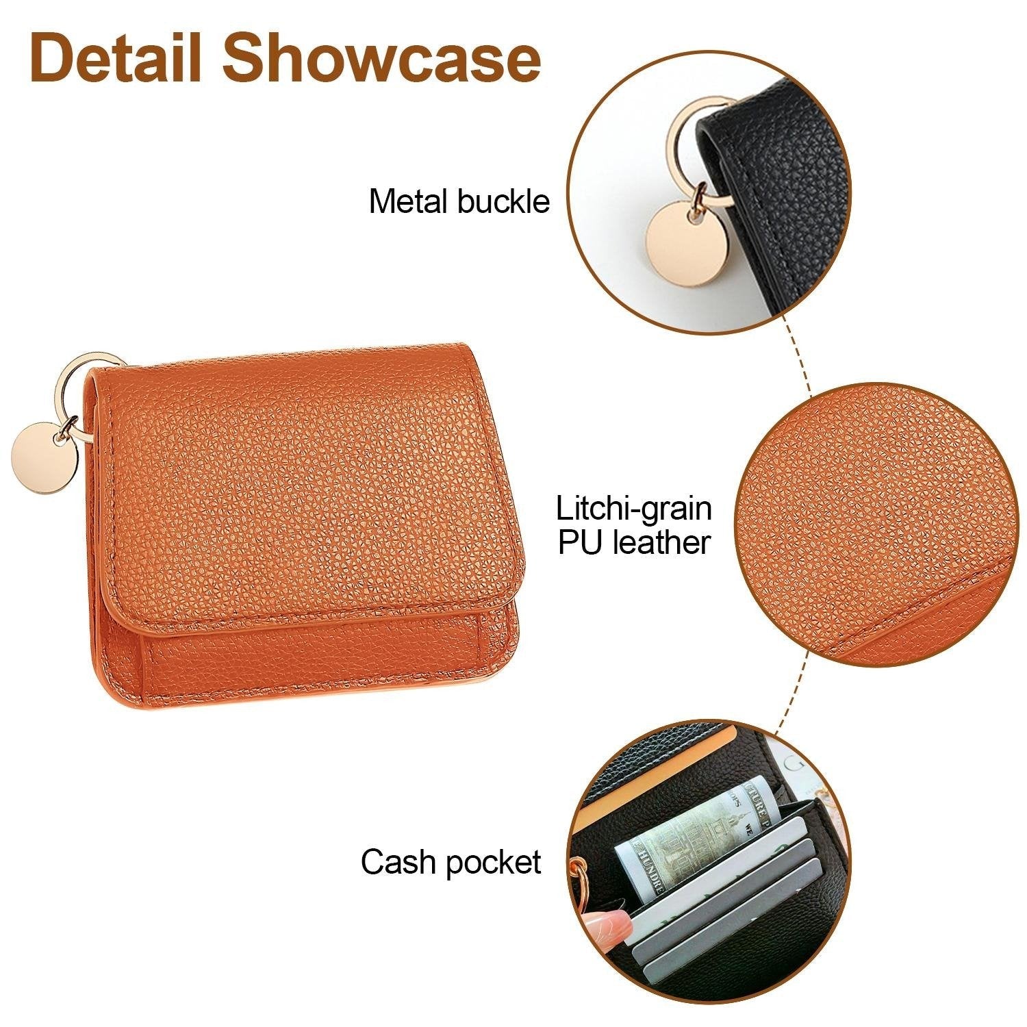 💖Hot 49% OFF🌹RFID Short Wallets for Women – Fashionable Card Holder with Key Ring & Coin Purse