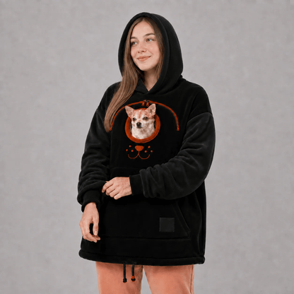 🐾 Cozy Pet Carrier Hoodie – Soft Fleece Cuddle Pouch Sweatshirt for Cats & Small Dogs