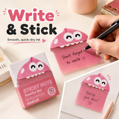 🔥Last Day 50% OFF - 👾Cute Monster Memo Notes | Pull-Out Sticky Note Pad with 80 Easy-Peel Sheets
