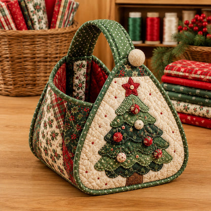 🎄Christmas Character Quilted Carry Basket