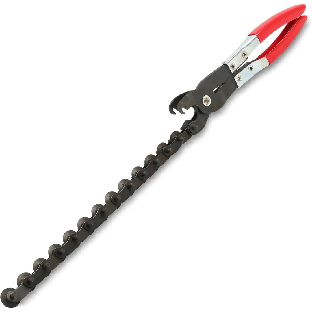 🔧Exhaust Cutter, Cuts 3/4" to 3-1/4" Pipe, Durable Chain Cutter Tool, Easy One-Handed Rotation, Compact Pipe Cutter Chain for Tight Spaces