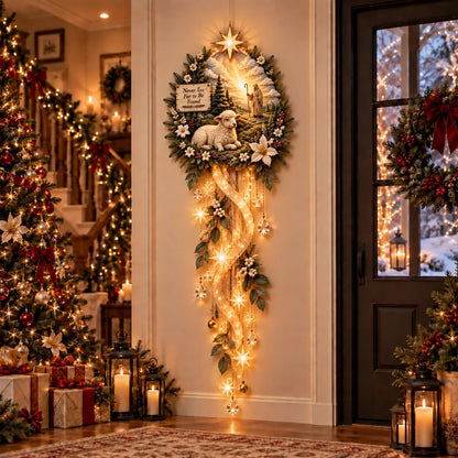🌟 Nativity Starfall Wall Light – A Meaningful Christmas Glow