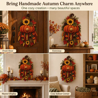 ⏳ Last Day 49% OFF – 🧶 DIY Seasonal 3D Crochet Door Hanger Kit Collection | Coordinated Yarn, Filling, Accessories & Step-by-Step Instructions Included 💕