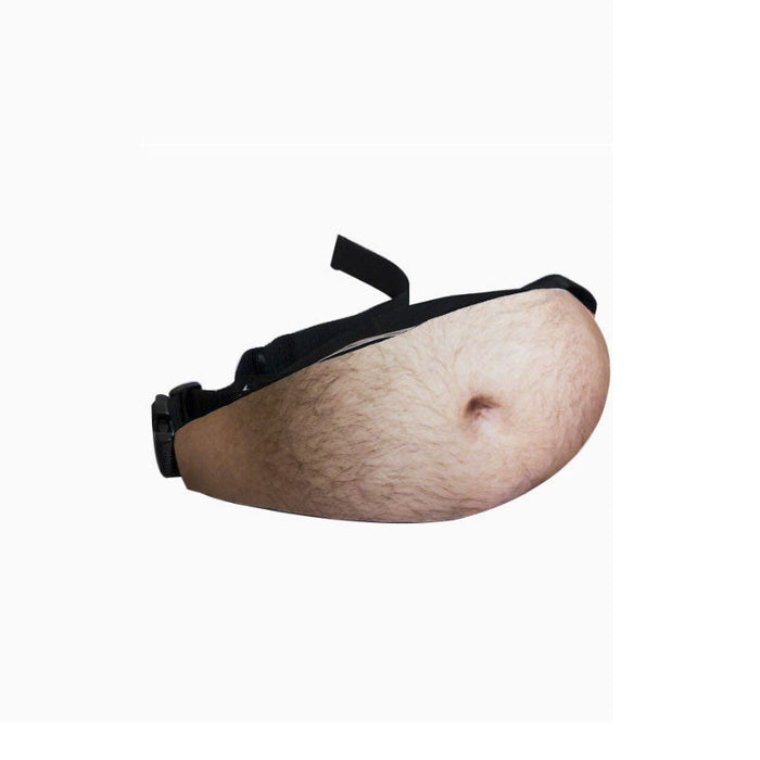 Realistic darker tone belly waist bag