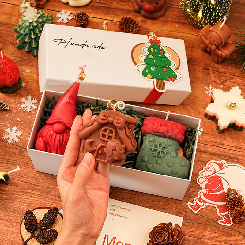🎅Handmade Christmas Scented Candle Gift Set: A Festive Essential for Atmosphere & Gifting🕯️🎄