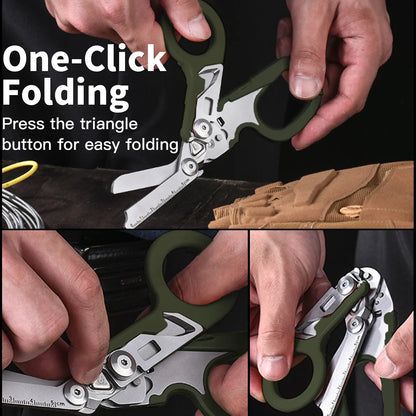 8-in-1 Tactical Folding Scissors