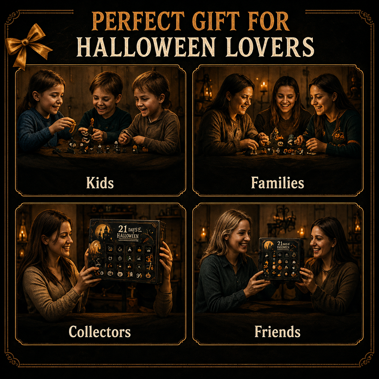 🎉🎃 31 Nights of Fright Halloween Countdown Box | 31 Unique Mini Figurines, Hanging Charms & Spooky Collectibles with No Repeats 👻✨