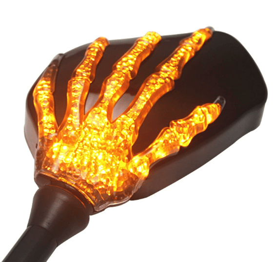 LED ghost claw rearview mirror