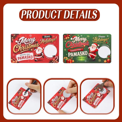 🎅Christmas Scratch Cards – Holiday Party Game, Lucky Draw & Surprise Gift Cards with Scratch-Off Stickers